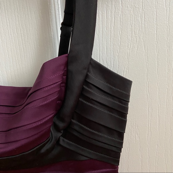 bcbg body con pleated mini cocktail dress - Picture 2 of 7